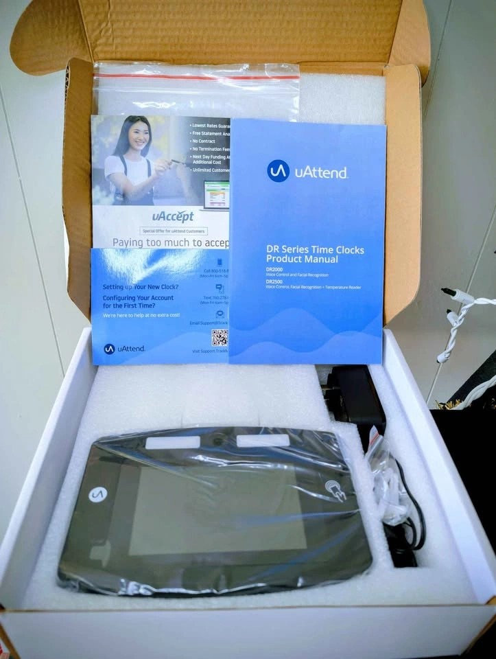 uAttend DR2000 Face Recognition Cloud Tablet Time Clock - photo 2