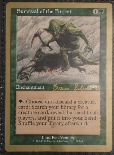 MTG Survival of the Fittest Gold Border 1998 World Championship