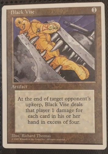 Magic The Gathering MTG UNLIMITED Edition Black Vise 1993