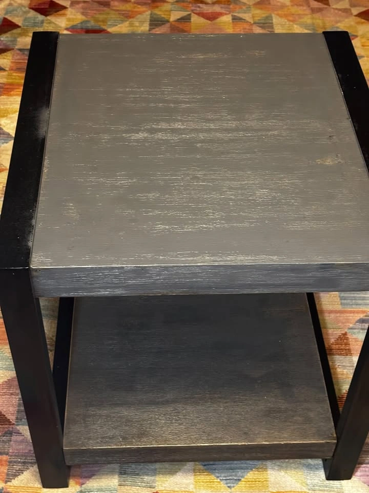 Two Coffee Tables in Two Sizes – Dark Gray with Iron Frame - photo 2
