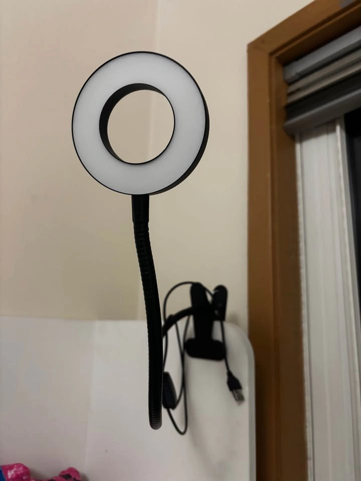 USB Clip-on LED Ring Light with Flexible Arm - photo 2