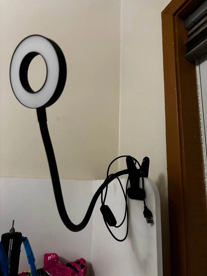 USB Clip-on LED Ring Light with Flexible Arm - photo 3