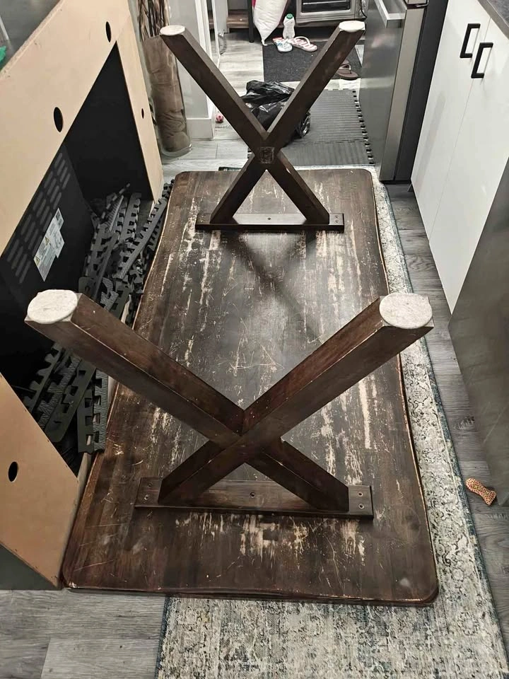 Rustic dining table