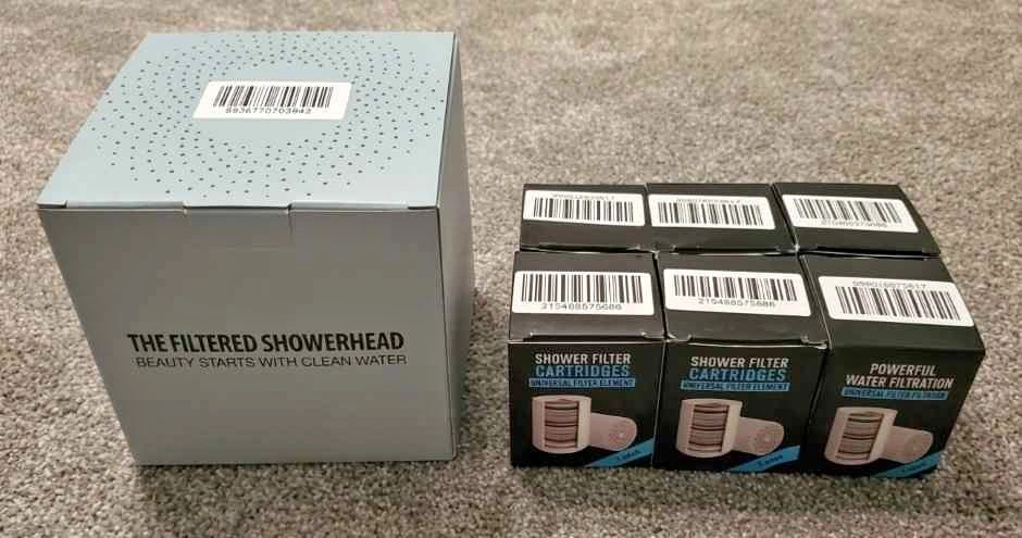 NEW DRIVSE Chlorine Filter Showerhead Bundle with 6 Replacement