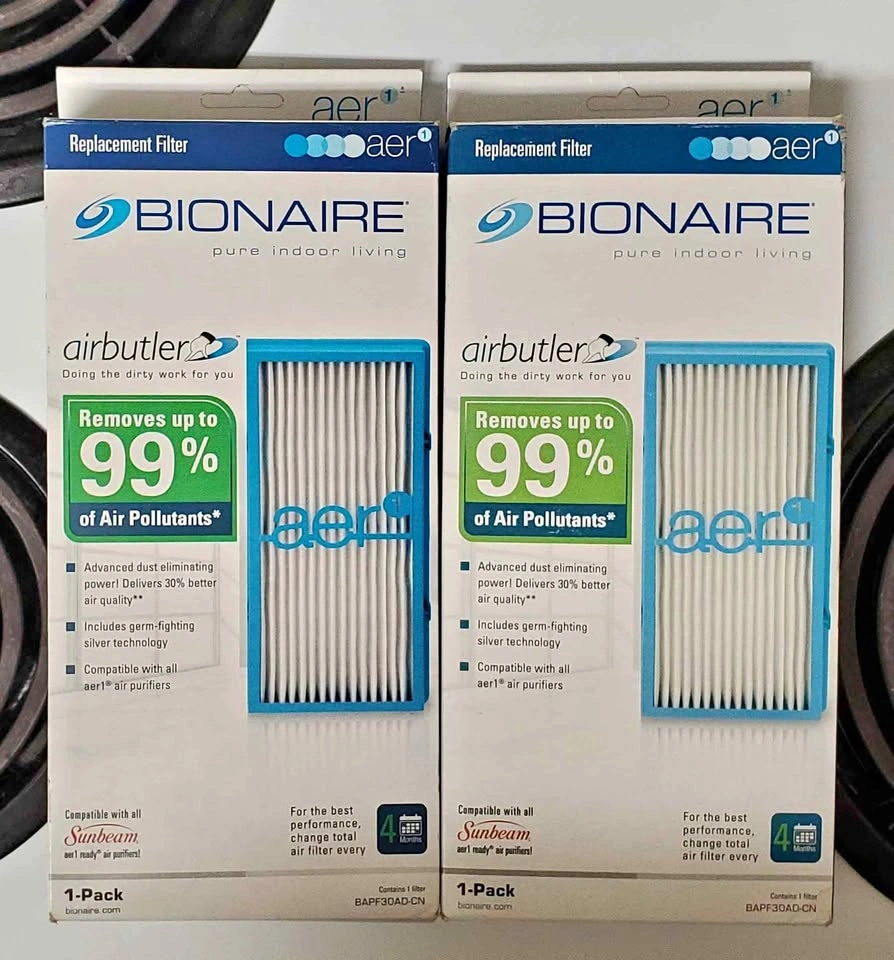 Two Bionaire aer1 airbutler Replacement Filters BAPF30AD-CN