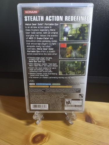 Metal Gear Solid Portable Ops Sony PSP Game CIB - photo 2