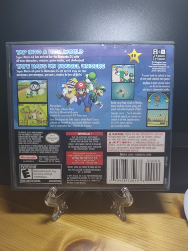 Authentic Super Mario 64 DS Nintendo DS Game Cartridge CIB - photo 3