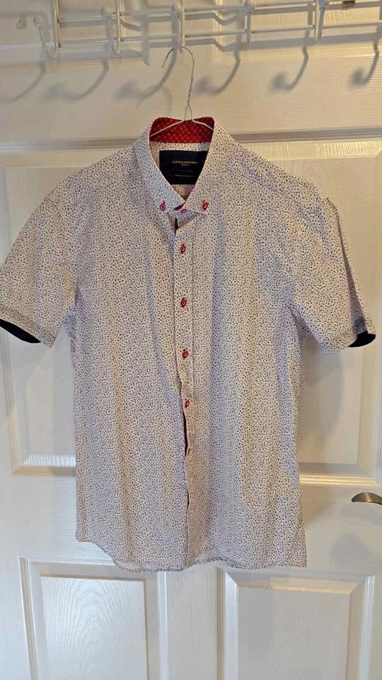 Lloyd & Jefferson Premium Collection Short Sleeve Shirt, size S