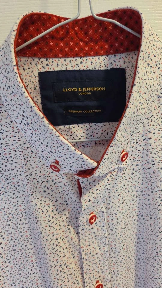Lloyd & Jefferson Premium Collection Short Sleeve Shirt, size S - photo 2