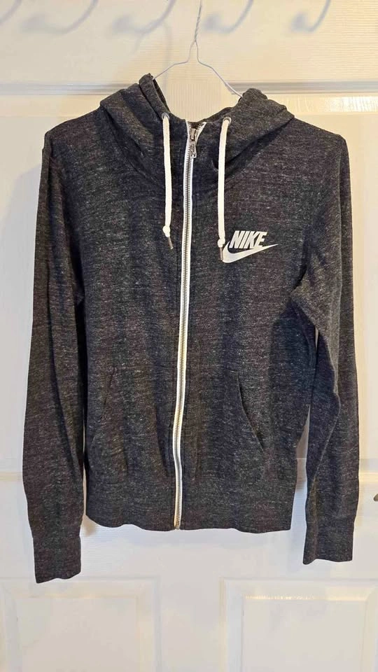 Nike Dark Grey Heather Full-Zip Hoodie Size S / M