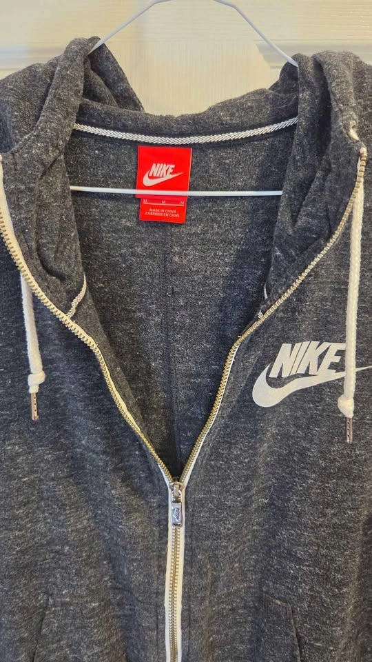 Nike Dark Grey Heather Full-Zip Hoodie Size S / M - photo 2