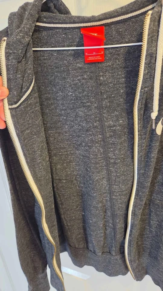 Nike Dark Grey Heather Full-Zip Hoodie Size S / M - photo 5
