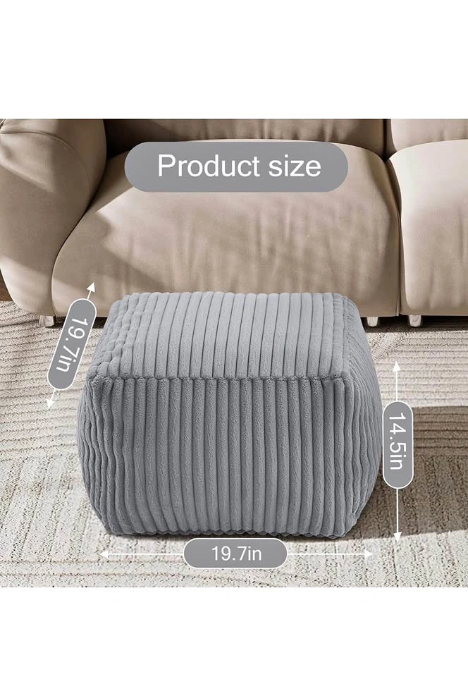 Brand new Corduroy Pouf Ottoman