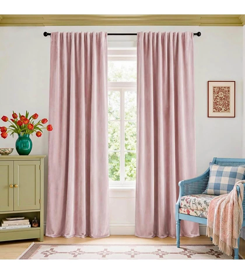 Bedroom Living Room Darkening Soft Luxury Curtains 108 Inches