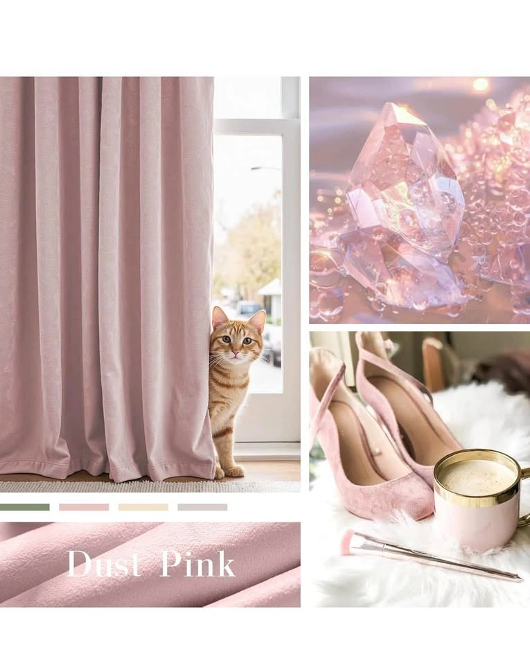 Bedroom Living Room Darkening Soft Luxury Curtains 108 Inches - photo 3
