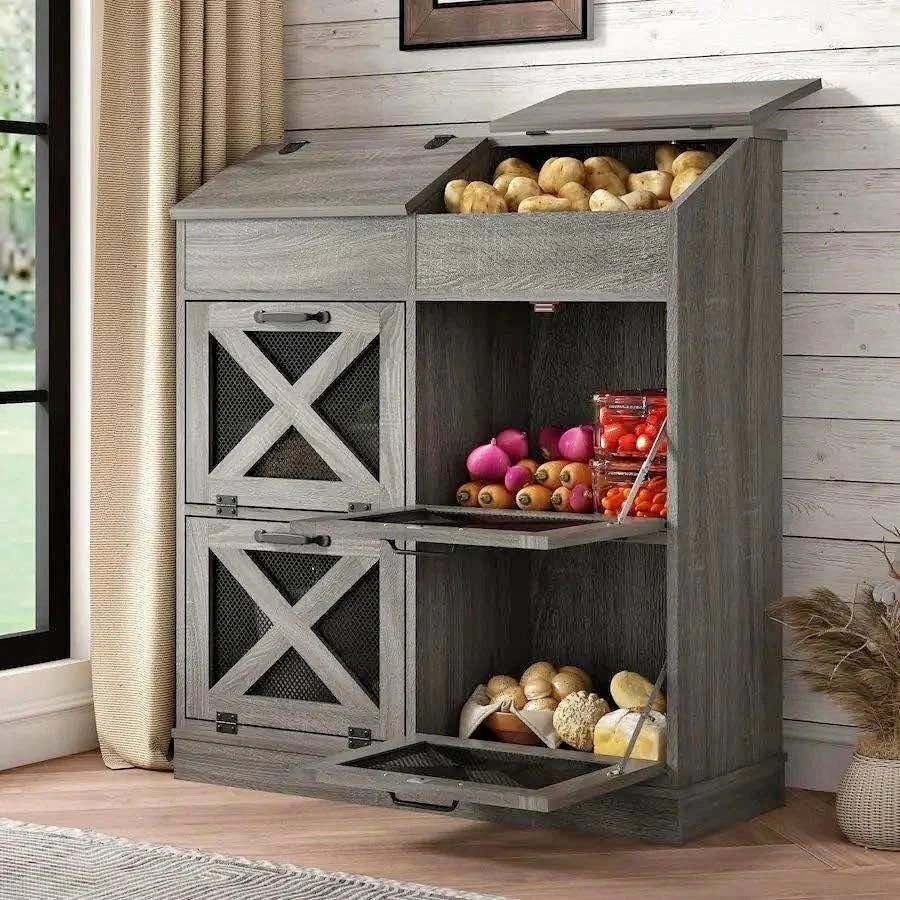 NEW Wooden Vegetable Storage Bin - Delivery Available