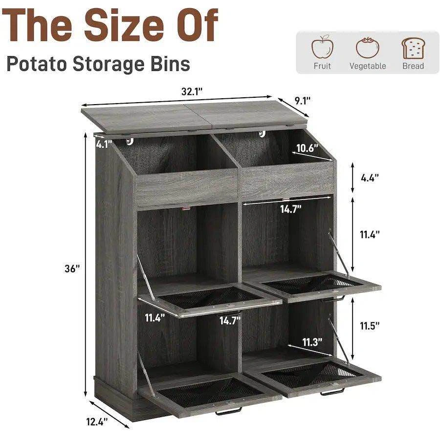 NEW Wooden Vegetable Storage Bin - Delivery Available - photo 2