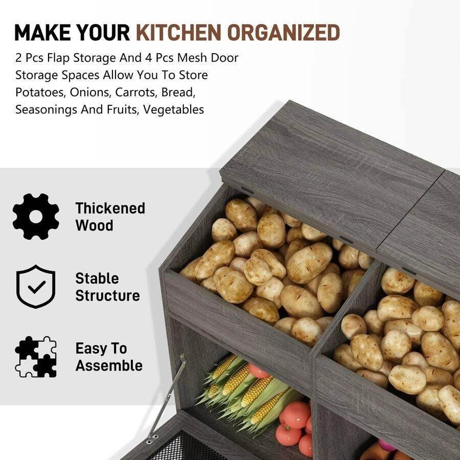NEW Wooden Vegetable Storage Bin - Delivery Available - photo 4