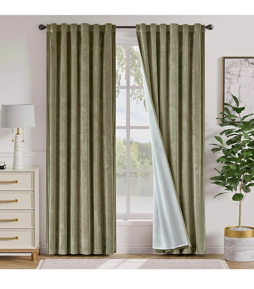 Bedroom Living Room Darkening Soft Luxury Window Curtains 96 Inc