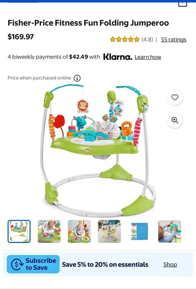 Fisher-Price Fitness Fun Activity Jumper/Bouncer
