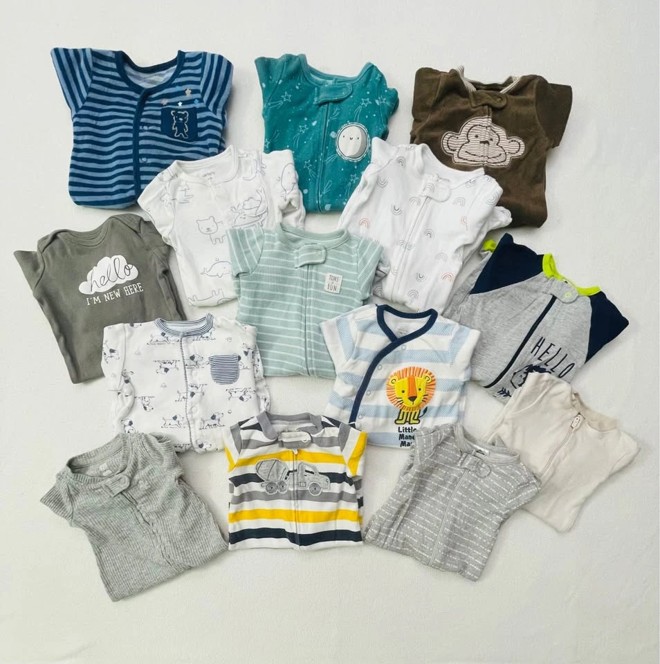 Newborn Cotton Sleepers 14 pcs (#B14) - photo 2