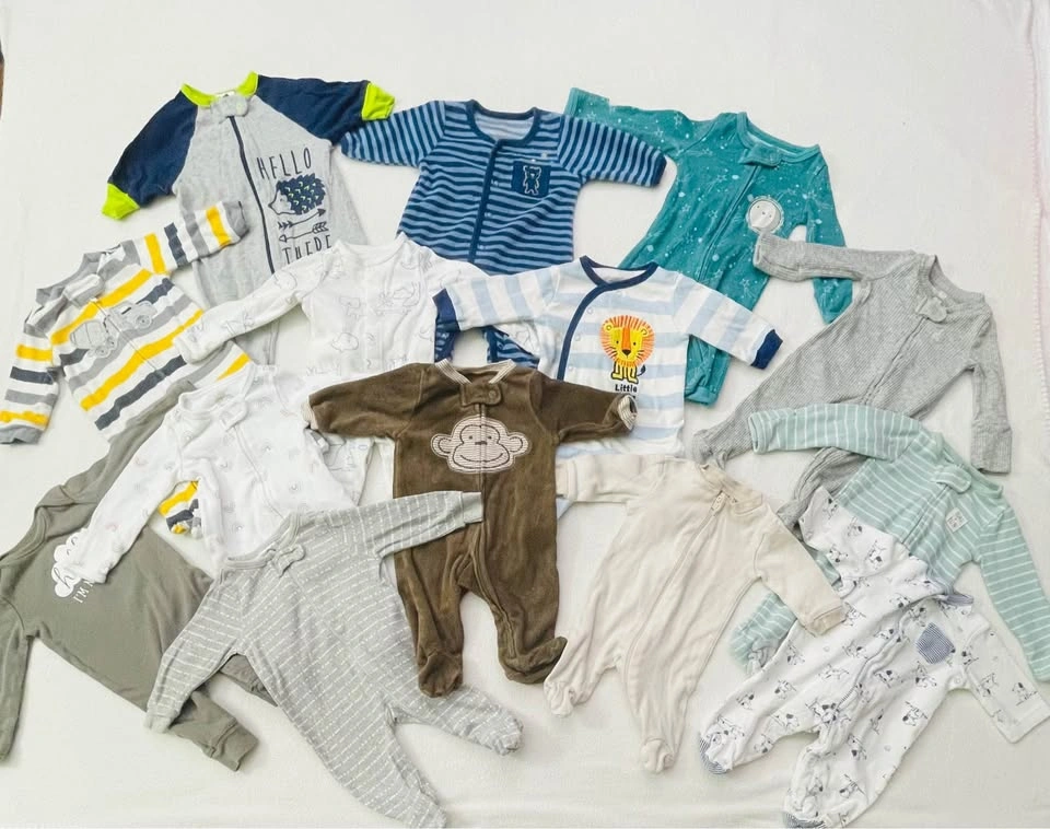 Newborn Cotton Sleepers 14 pcs (#B14) - photo 3