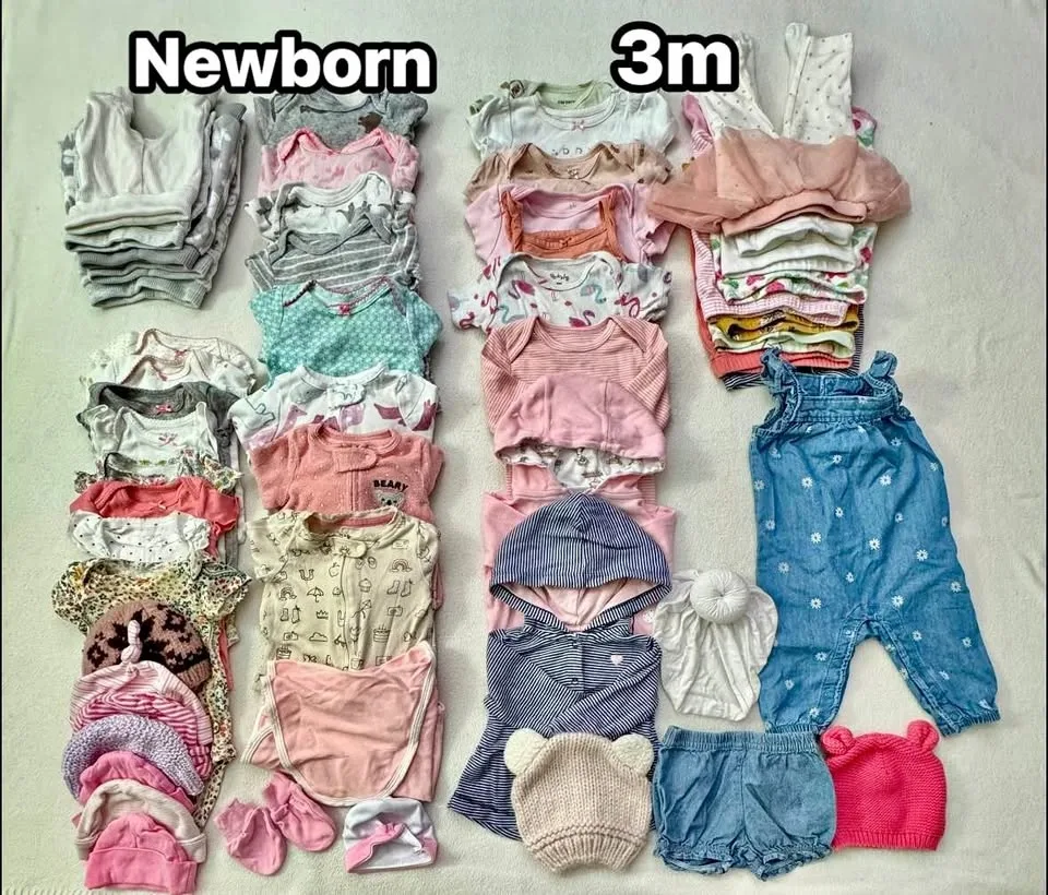 NB / 3m Girls Clothes 53 pcs (#G9)