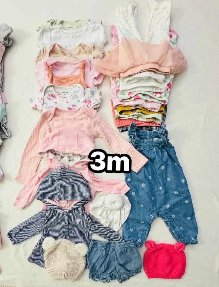 NB / 3m Girls Clothes 53 pcs (#G9) - photo 3