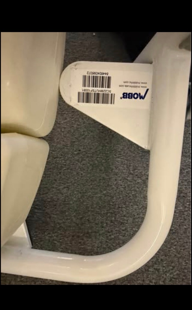 Raised Toilet Seat with Safety Arms - photo 3