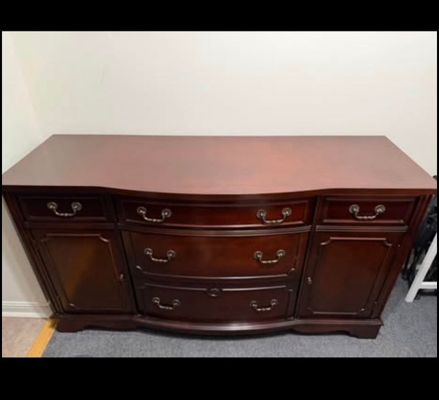Wood Buffet Sideboard Vintage Strathroy