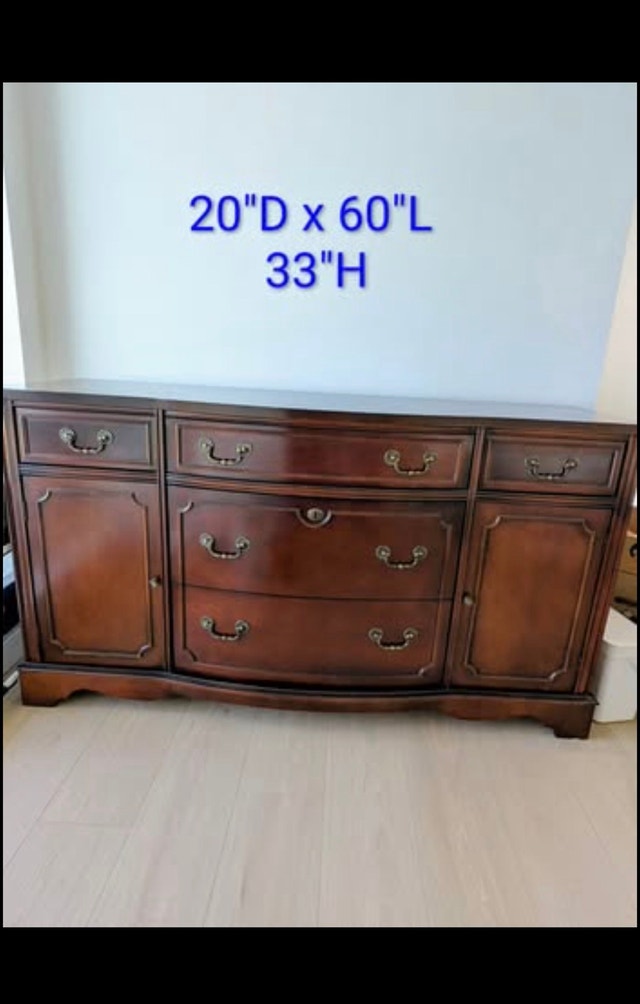 Wood Buffet Sideboard Vintage Strathroy - photo 2