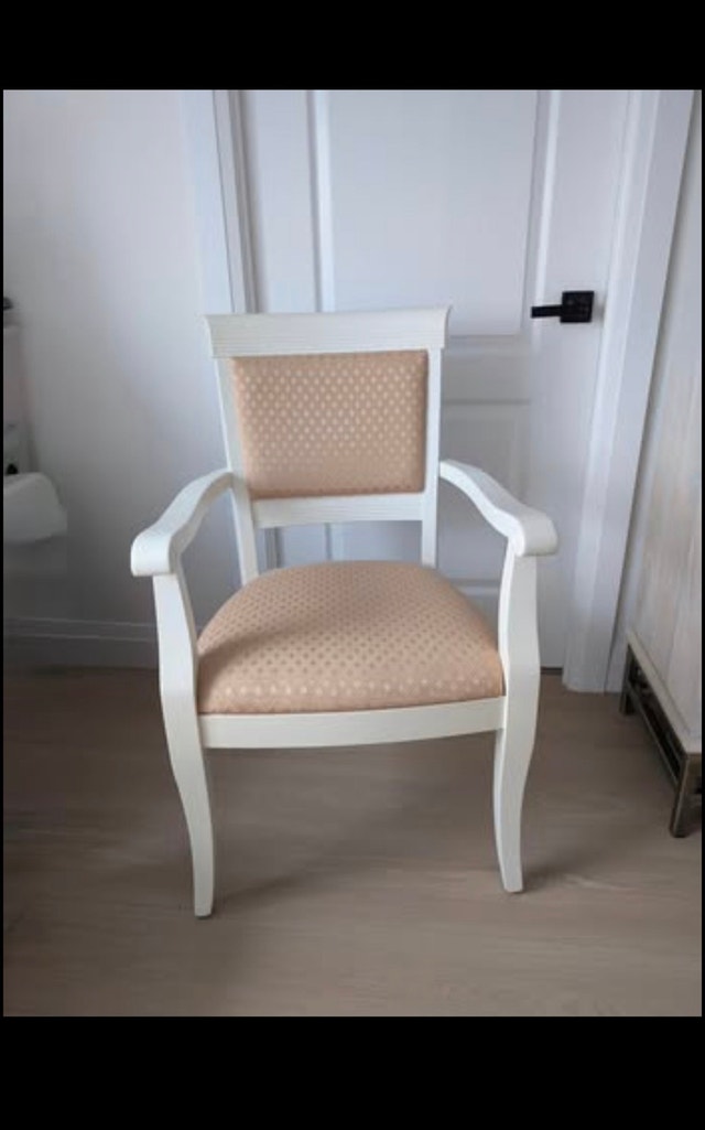 Armchair / Entryway Chair – White & Beige - photo 2