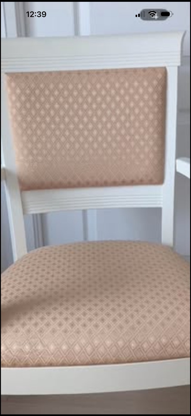 Armchair / Entryway Chair – White & Beige - photo 4