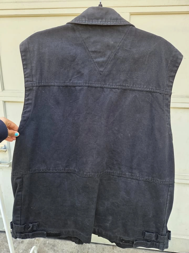 Large Men's Canvas Utility Vest Jacket - photo 3