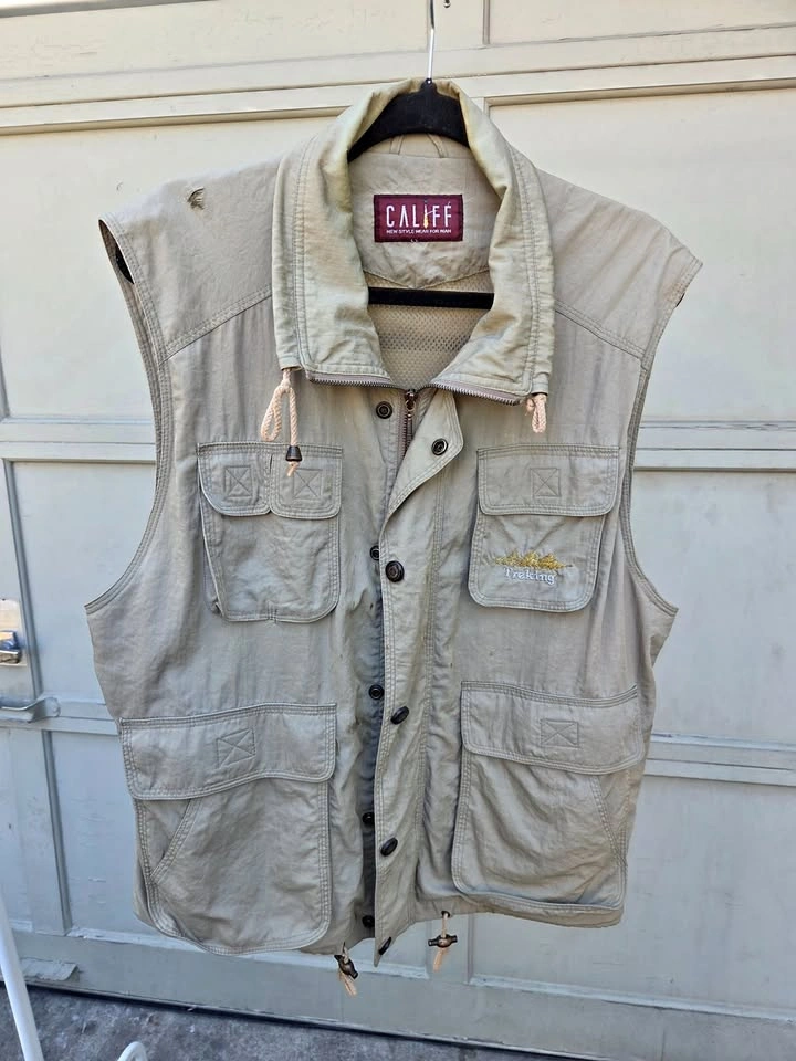 Beige Mens Vest Medium