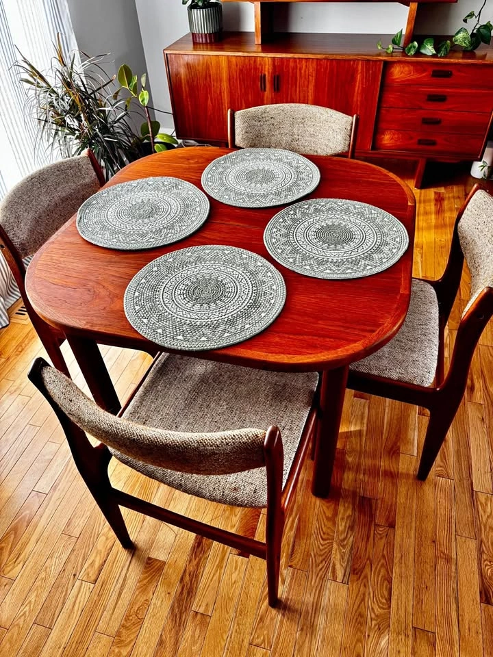 Vintage Mid Century Teak Dining Set