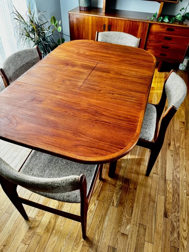 Vintage Mid Century Teak Dining Set - photo 2