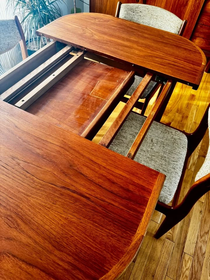 Vintage Mid Century Teak Dining Set - photo 4