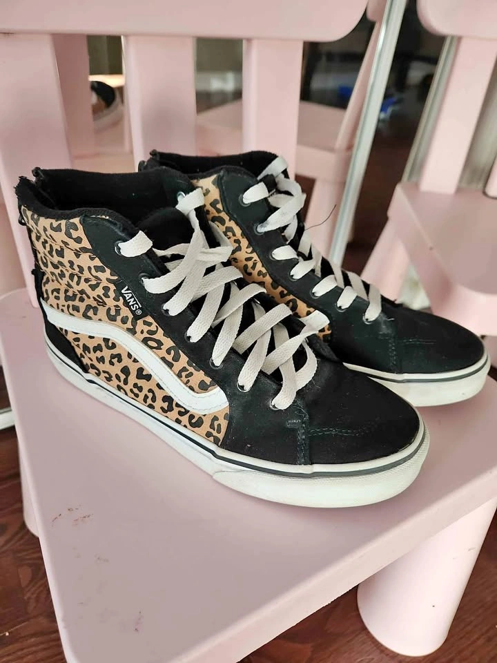 Kids 4 Leopard Vans Hightop