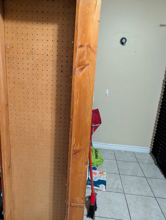 Rustic Wooden Cupboard on Wheels - photo 2