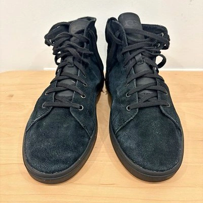 UGG Suede Leather Black Boots Shoes Men’s Size 9