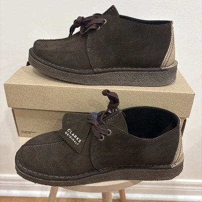 Clarks Originals Desert Trek Mens Dark Brow Suede Boots US 9.5 - photo 2