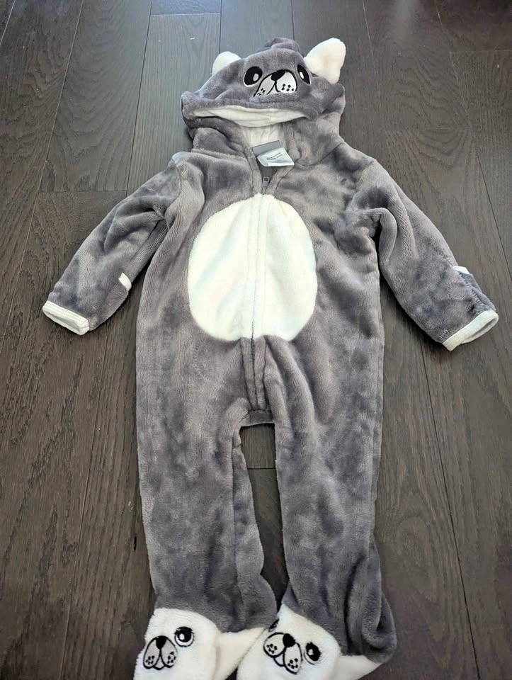 Baby Grey Plush Animal Halloween costume - 3/6 month