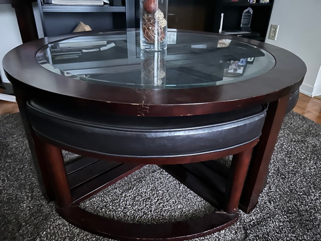 Red Barrel Studio Rigved Glass Top Coffee Table - photo 3