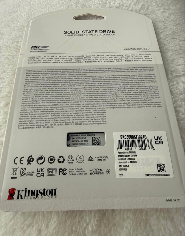 Kingston KC3000 1TB NVMe SSD (PCIe 4.0) - Brand New, Sealed - photo 2