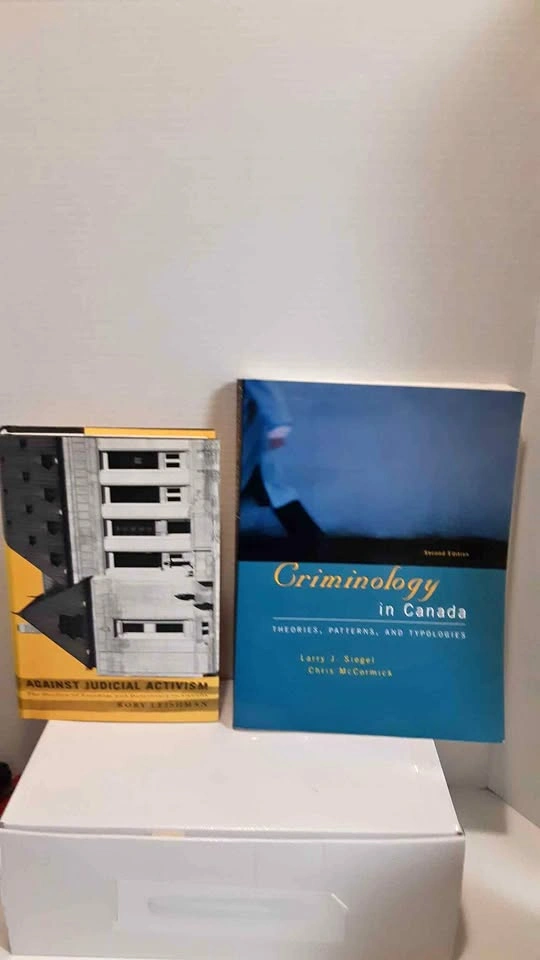 Criminology in Canada and Against Judicial Activism Book Bundle