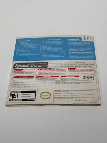 Wii Sports Nintendo Wii 2006 Complete w/ Manual Original Sleeve - photo 2