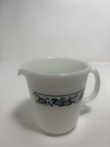 Vintage Corning Pyrex Sugar and Cream Set/ Old Town Blue Pattern - photo 5