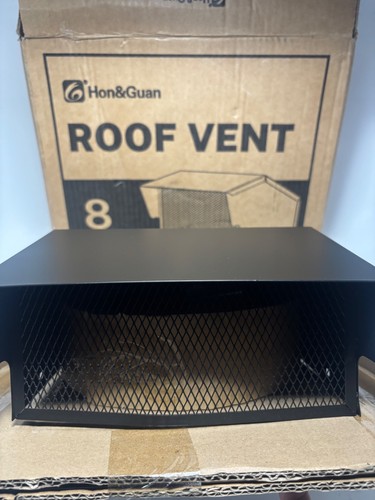 HON&GUAN 8 IN BLACK GALVANIZED STEEL EXHAUST ROOF VENT CAP - photo 3