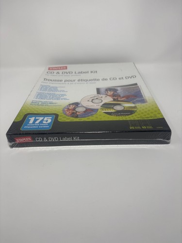 New Staples Laser Inkjet CD DVD Labels 50 Pack Avery 5931 8931 - photo 3